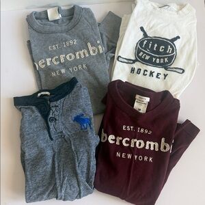 Lot of 4 boys kids abercrombie Abercrombie & Fitch Graphic Tees shirts  medium